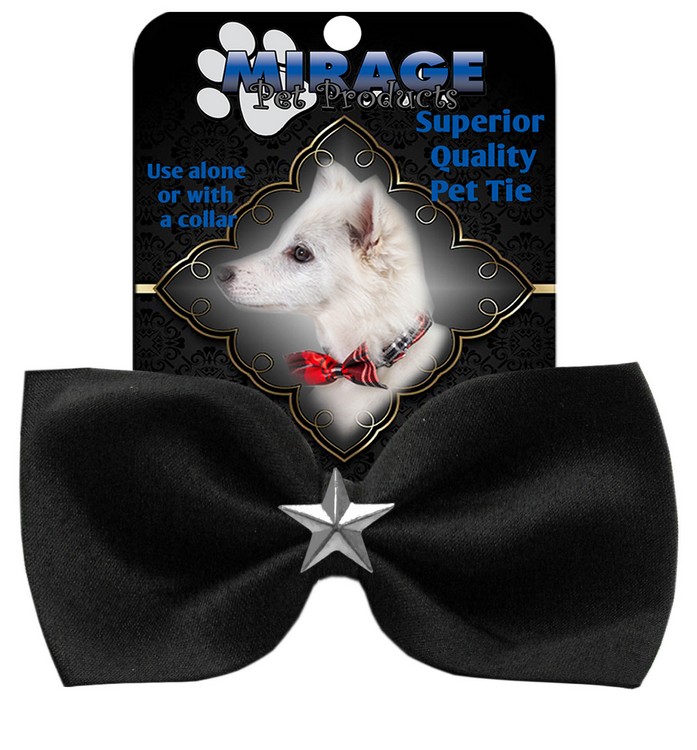 Silver Star Widget Pet Bowtie Black